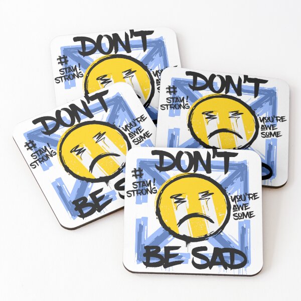 Item preview, Don’t Be Sad – Relatable Sad Emoji Streetwear | Depression Mood Aesthetic Graphic Tee designed and sold by amareshdas008.