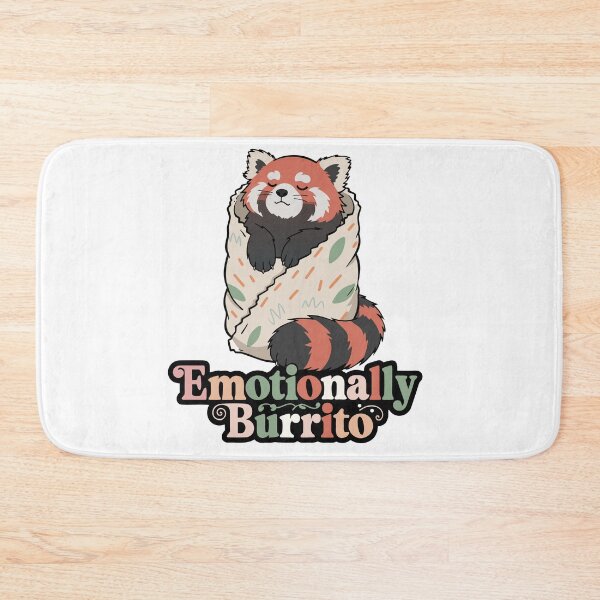 Item preview, Emotionally Burrito Red Panda - Cute Kawaii Pun Introvert Gift designed and sold by Naviora.