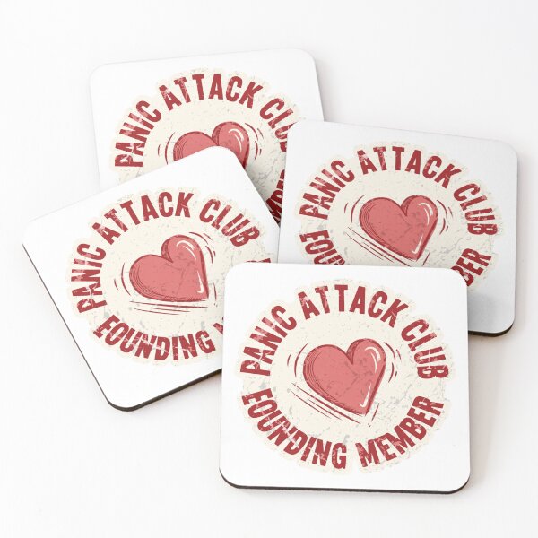 Item preview, Panic Attack Club Founding Member Funny Anxiety designed and sold by IslandTyped.