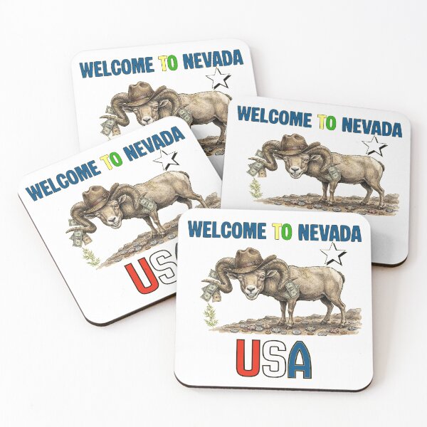 Item preview, Funny Nevada ram with cowboy hat and money designed and sold by AdCoL.