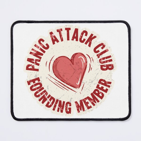Item preview, Panic Attack Club Founding Member Funny Anxiety designed and sold by IslandTyped.