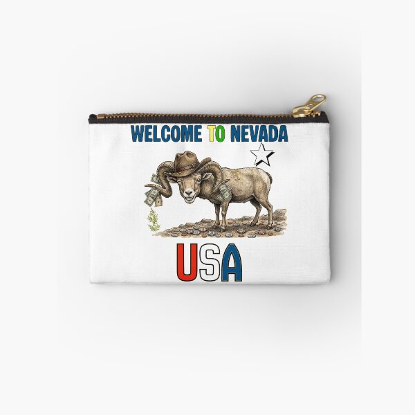 Item preview, Funny Nevada ram with cowboy hat and money designed and sold by AdCoL.