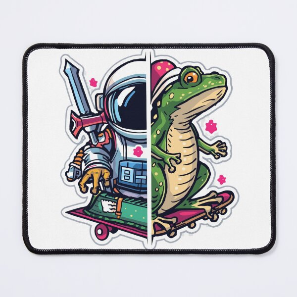 Item preview, Skate Frog Astronaut Mashup - Kawaii Space Frog & Skater Aesthetic designed and sold by Naviora.