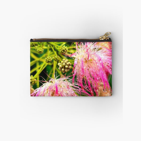 Item preview, Pink Silk Tree Blossoms with Rain Water Drops designed and sold by Kainicram.