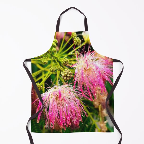 Item preview, Pink Silk Tree Blossoms with Rain Water Drops designed and sold by Kainicram.