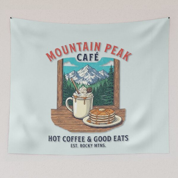 Item preview, Mountain Peak Cafe - Rocky Mtns. designed and sold by Aise06.