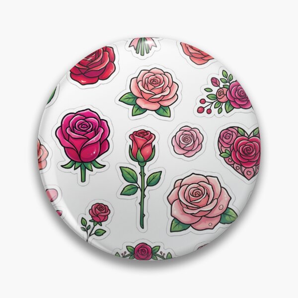 Item preview, Classic Red Rose Aesthetic Sticker Collection designed and sold by Pure Craft.