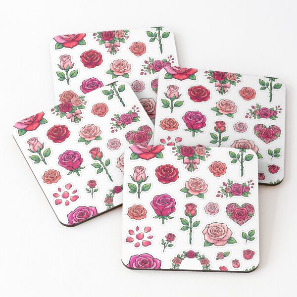 Item preview, Classic Red Rose Aesthetic Sticker Collection designed and sold by Rohan132.