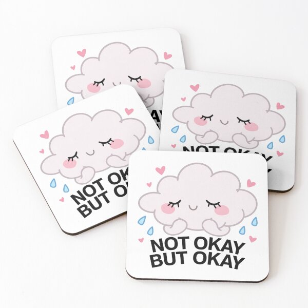 Item preview, Not Okay But Okay Cute Mental Health designed and sold by IslandTyped.