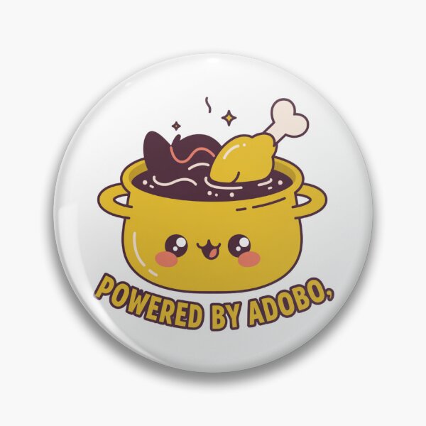 Item preview, Powered By Adobo Cute Filipino Food designed and sold by IslandTyped.