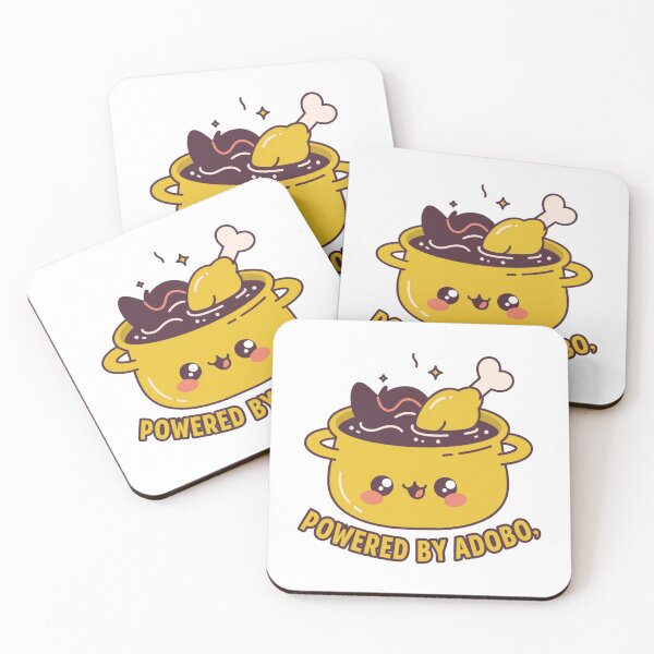 Item preview, Powered By Adobo Cute Filipino Food designed and sold by IslandTyped.