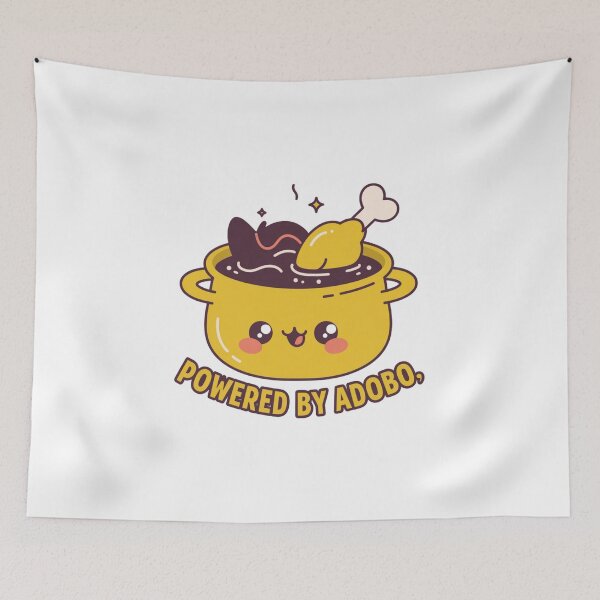 Item preview, Powered By Adobo Cute Filipino Food designed and sold by IslandTyped.