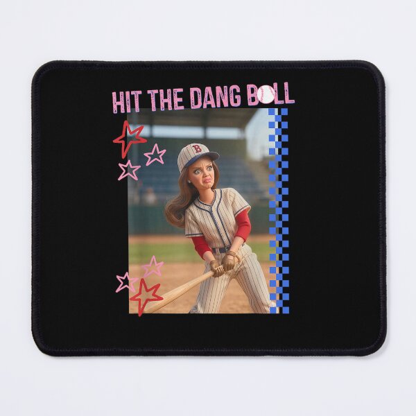 Item preview, Hit The Dang Ball Baseball Mom Gameday Funny Doll Face Meme  designed and sold by ZalcArtStore.