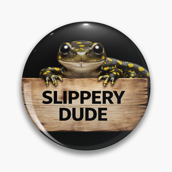 Item preview, Slippery Dude Cute Salamander Sign designed and sold by EimSol.