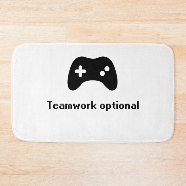 Item preview, Teamwork Optional – Funny Gamer Solo Carry Quote Design designed and sold by Setrof-Digital.