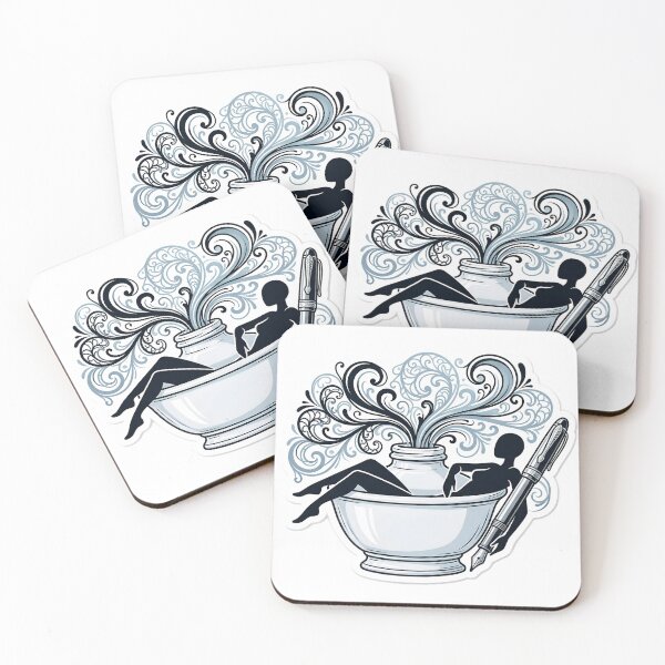 Item preview, Poetcore Stickman Inkwell Traveler Aesthetic Snail Mail Art Analog Luxury designed and sold by StickyGuys.