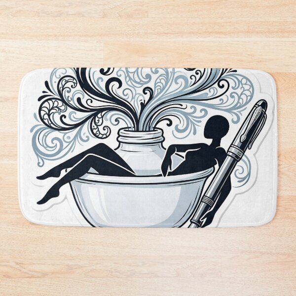 Item preview, Poetcore Stickman Inkwell Traveler Aesthetic Snail Mail Art Analog Luxury designed and sold by StickyGuys.