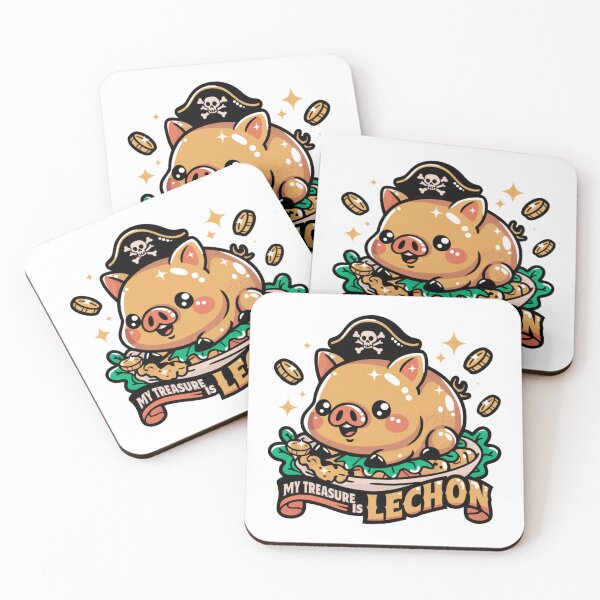Item preview, My Treasure Is Lechon Cute Filipino Food designed and sold by IslandTyped.