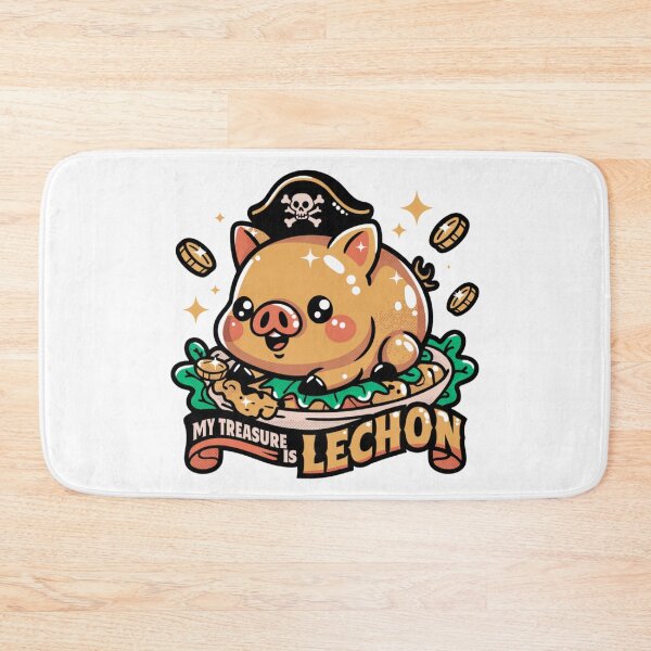 Item preview, My Treasure Is Lechon Cute Filipino Food designed and sold by IslandTyped.
