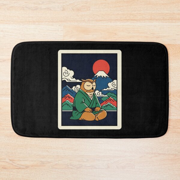 Item preview, Owl in Kimono Japanese Zen Style Illustration designed and sold by JordynLadukeg65.