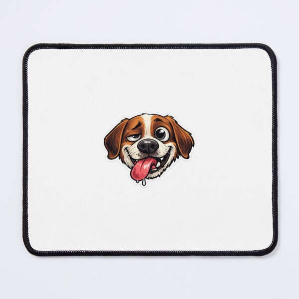 Item preview, Funny Goofy Dog Face Sticker Cute Pet Meme Design designed and sold by Artbysarmina.
