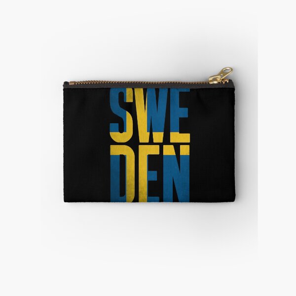 Item preview, Retro Sweden Typography Graphic in Blue and Yellow designed and sold by tokyojeff.