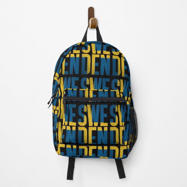 Item preview, Retro Sweden Typography Graphic in Blue and Yellow designed and sold by tokyojeff.