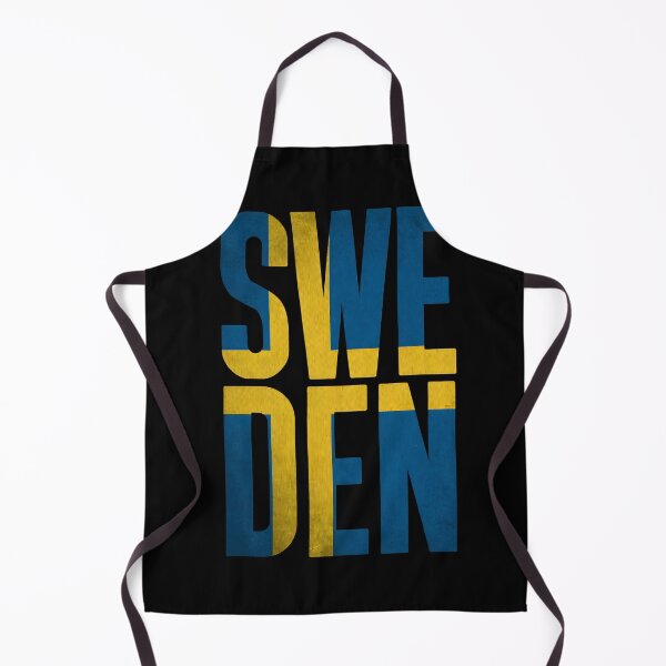 Item preview, Retro Sweden Typography Graphic in Blue and Yellow designed and sold by tokyojeff.