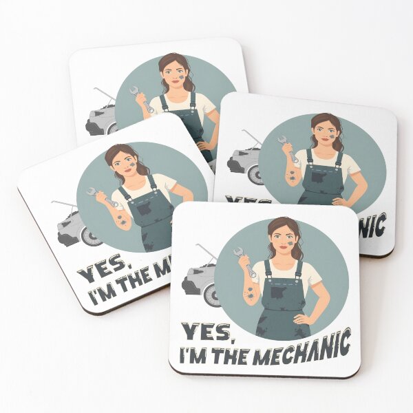 Item preview, Yes, I’m The Mechanic – Funny Female Mechanic Empowerment Design designed and sold by TestudoDesign.
