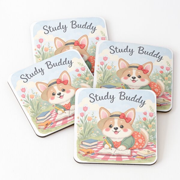 Item preview, Corgi Study Buddy Art designed and sold by Kedspicedesign.