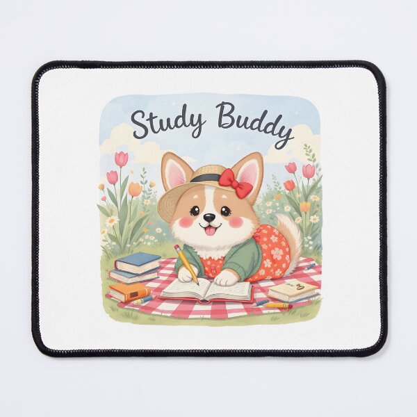 Item preview, Corgi Study Buddy Art designed and sold by Kedspicedesign.