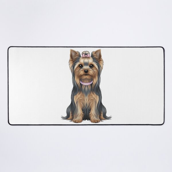 Item preview, Adorable Yorkshire Terrier Yorkie with Pink Bow designed and sold by k3rstman1.