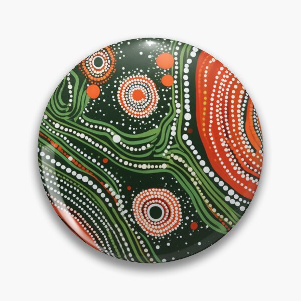 Item preview, Aboriginal Inspired Dot Art - Between Lava Hubs designed and sold by GrinGalore.