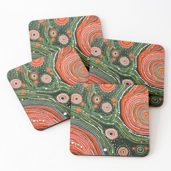 Item preview, Aboriginal Inspired Dot Art - Between Lava Hubs designed and sold by GrinGalore.