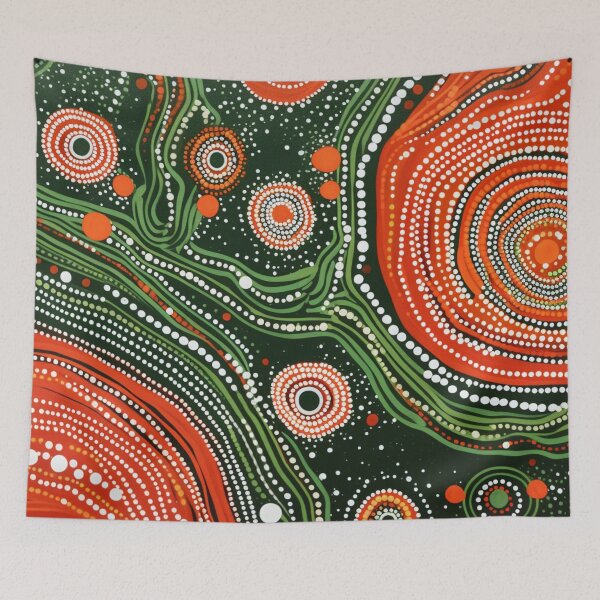 Item preview, Aboriginal Inspired Dot Art - Between Lava Hubs designed and sold by GrinGalore.