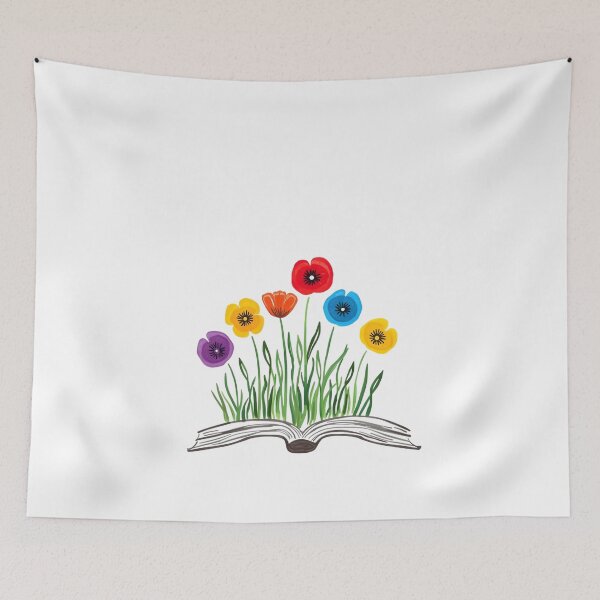 Item preview, Poppies growing from book designed and sold by uunaa.