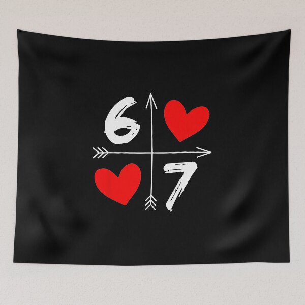 Item preview, 67 Heart Arrows Valentine Cute Number  designed and sold by gladysenglish.