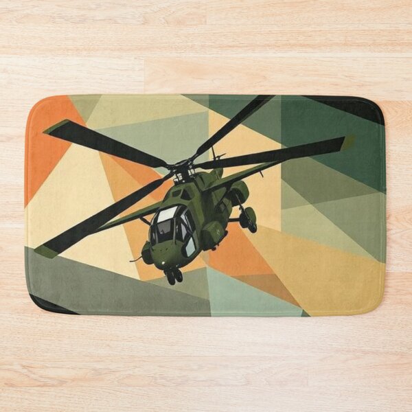 Item preview, Military helicopter on a cubist background designed and sold by RAISC.