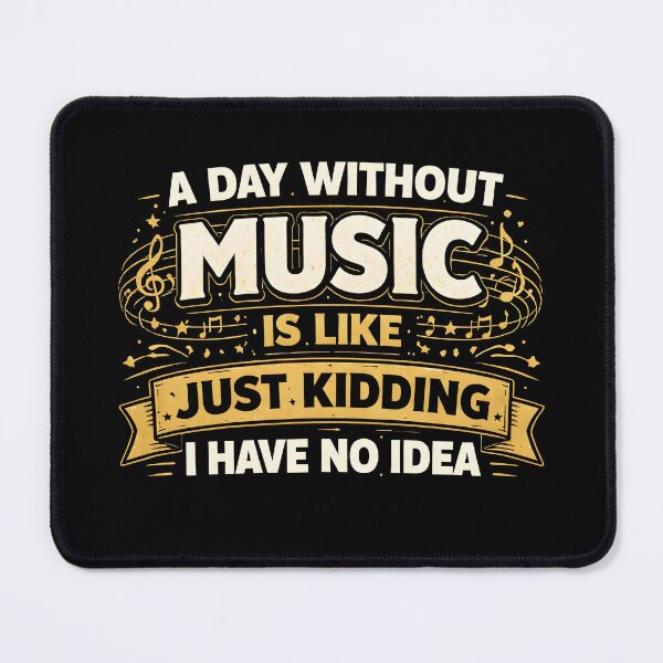 Item preview, A day without music is like just kidding I have no idea designed and sold by JODYSMORGAN.