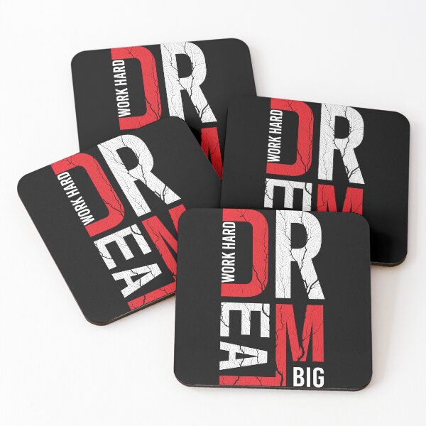 Item preview, Dream Big Work Hard – Motivational Streetwear Design | Success Mindset Typography Tee designed and sold by amareshdas008.