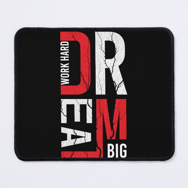Item preview, Dream Big Work Hard – Motivational Streetwear Design | Success Mindset Typography Tee designed and sold by amareshdas008.