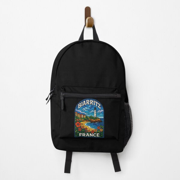 Item preview, Biarritz France Coast Stained Glass Travel designed and sold by TomFrontierArt.