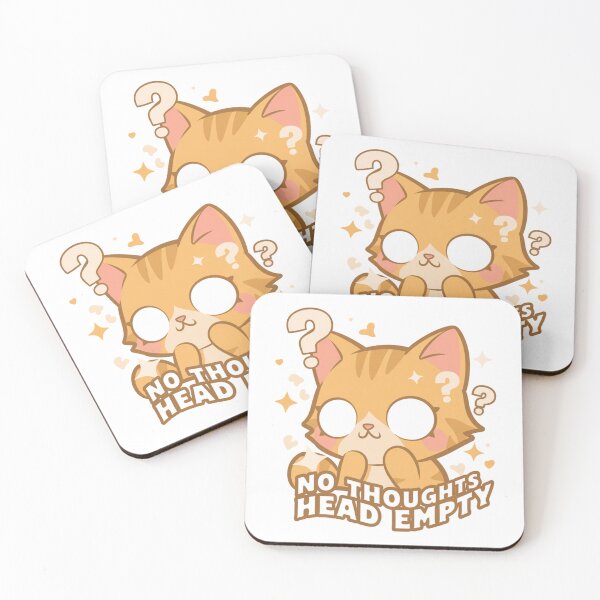 Item preview, No Thoughts Head Empty Orange Cat designed and sold by IslandTyped.