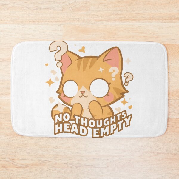 Item preview, No Thoughts Head Empty Orange Cat designed and sold by IslandTyped.