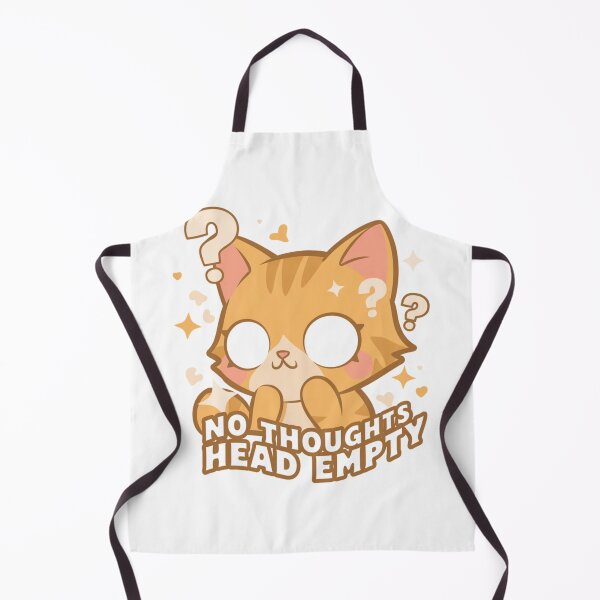 Item preview, No Thoughts Head Empty Orange Cat designed and sold by IslandTyped.