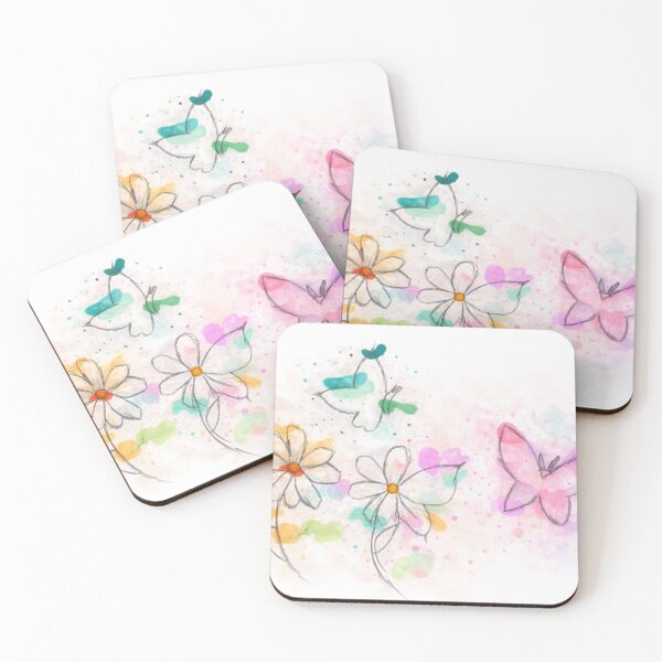 Item preview, Butterflies and flowers motif 1 designed and sold by CupcakeEvoli.