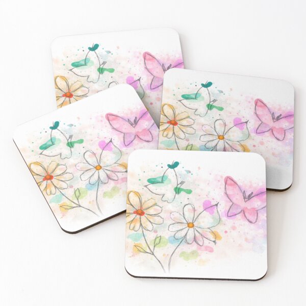 Item preview, Butterflies and flowers motif 2 designed and sold by CupcakeEvoli.