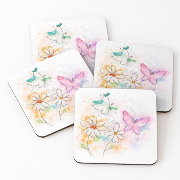 Item preview, Butterflies and flowers motif 5 designed and sold by CupcakeEvoli.