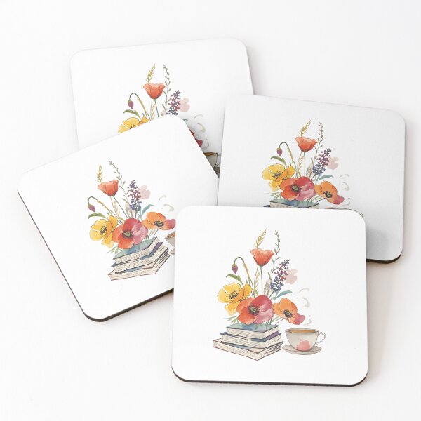 Item preview, Libros y café de Poppies designed and sold by uunaa.