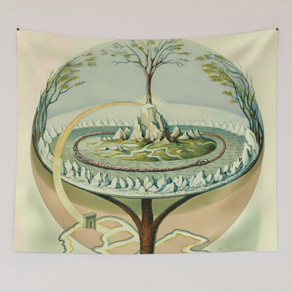 Item preview, Yggdrasil Norse Sacred Ash Tree designed and sold by Vicky Brago-Mitchell®.